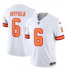 Men Tampa Bay Buccaneers 6 Baker Mayfield White 2025 F U S E Vapor Limited Stitched Jersey Men Tampa Bay Buccaneers 6 Baker Mayfield White 2025 F U S E Vapor Limited Stitched Jersey