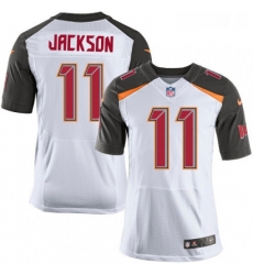 Mens Nike Tampa Bay Buccaneers 11 DeSean Jackson Elite White NFL Jersey