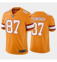 Men's Tampa Bay Buccaneers #87 Rob Gronkowski Orange Vapor Untouchable Limited Stitched Jersey