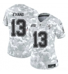 Women Tampa Bay Buccaneers 13 Mike Evans 2024 F U S E Arctic Camo Salute To Service Limited Stitched Football Jersey