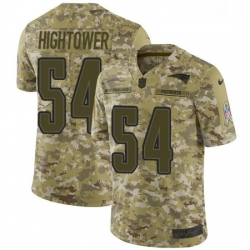 Youth Nike New England Patriots 54 Donta Hightower Limited Camo 2018 Salute to Service NFL Jersey