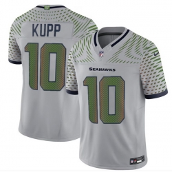 Men Seattle Seahawks 10 Cooper Kupp Grey 2025 F U S E Rivalries Vapor Untouchable Limited Stitched Football Jersey