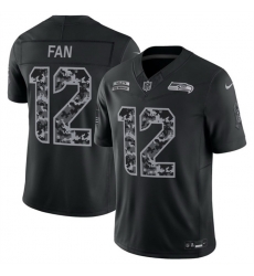 Men Seattle Seahawks 12 Fan Black F U S E 2026 Salute to Service Limited Stitched Football Jersey Men Seattle Seahawks 12 Fan Black F U S E 2026 Salute to Service Limited Stitched Football Jersey