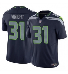 Men Seattle Seahawks 31 Jacardia Wright Navy 2025 F U S E  Vapor Untouchable Limited Stitched Football Jersey