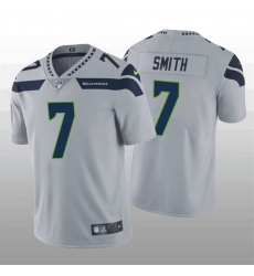 Men Seattle Seahawks 7 Geno Smith Grey Vapor Untouchable Limited Stitched Jersey