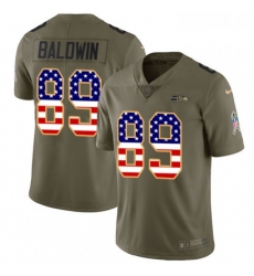 Mens Nike Seattle Seahawks 89 Doug Baldwin Limited OliveUSA Flag 2017 Salute to Service NFL Jersey