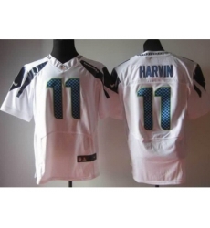 Nike Seattle Seahawks 11 Percy Harvin White Elite NFL Jersey