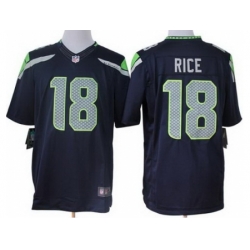 Nike Seattle Seahawks 18 Sidney Rice Blue LIMITED NFL Jersey