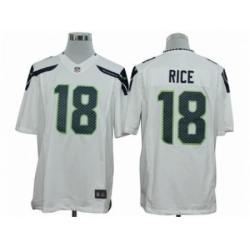 Nike Seattle Seahawks 18 Sidney rice white Limited NFL Jersey