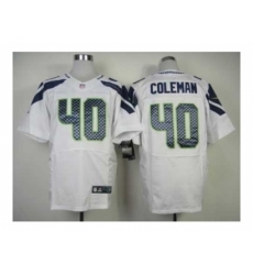 Nike Seattle Seahawks 40 Derrick Coleman white Elite NFL Jersey