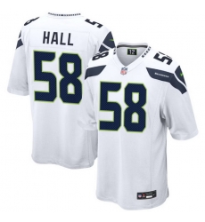 Seattle Seahawks 58 Derick Hall White 2026 F U S E Vapor Untouchable Limited Stitched Football Jersey