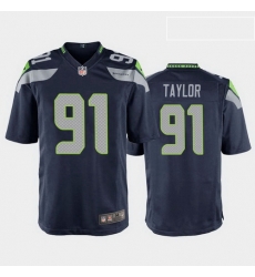 men darrell taylor seattle seahawks college navy game jersey 