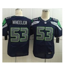 nike nfl jerseys seattle seahawks 53 wheeler blue[Elite][wheeler]