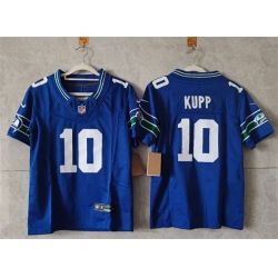 Women Seattle Seahawks 10 Cooper Kupp Royal 2024 F U S E Throwback Vapor Limited Stitched Football Jersey