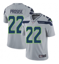 Nike Seahawks #22 C  J  Prosise Grey Alternate Youth Stitched NFL Vapor Untouchable Limited Jersey