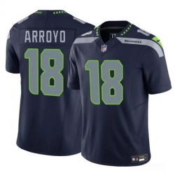 Youth Seattle Seahawks 18 Elijah Arroyo Navy 2025 Draft F U S E Vapor Limited Stitched Football Jersey