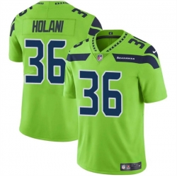 Youth Seattle Seahawks 36 George Holani Green Vapor Limited Stitched Football Jersey