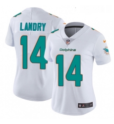 Womens Nike Miami Dolphins 14 Jarvis Landry Elite White NFL Jersey