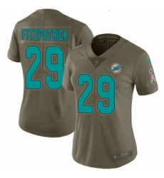 Womens Nike Miami Dolphins 29 Minkah Fitzpatrick Limited Olive 2017 Salute to Service NFL Jersey