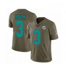 Youth Miami Dolphins 3 Josh Rosen Limited Olive 2017 Salute to Service Football Jersey