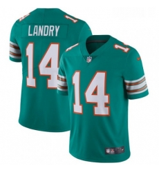 Youth Nike Miami Dolphins 14 Jarvis Landry Aqua Green Alternate Vapor Untouchable Limited Player NFL Jersey