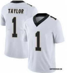 Men New Orleans Saints 1 Alontae Taylor Limited White Vapor Untouchable Jersey