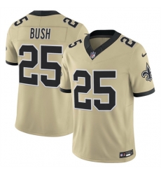 Men New Orleans Saints 25 Reggie Bush Gold 2025 F U S E Alternate Vapor Limited Stitched Football Jersey Men New Orleans Saints 25 Reggie Bush Gold 2025 F U S E Alternate Vapor Limited Stitched Football Jersey
