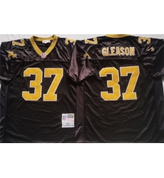 Men New Orleans Saints 37 GLEASON Black Stitched Jersey 38