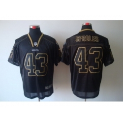 Nike New Orleans Saints 43 Darren Sproles Black Elite Lights Out NFL Jersey