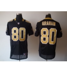 Nike New orleans Saints 80 Jimmy Graham black Elite NFL Jersey