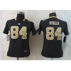 Women Nike New Orleans Saints #84 Stills Black Jerseys