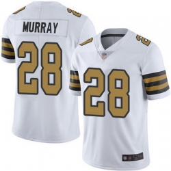 Saints 28 Latavius Murray White Youth Stitched Football Limited Rush Jersey