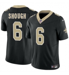 Youth New Orleans Saints 6 Tyler Shough Black 2025 Draft F U S E Vapor Limited Stitched Football Jersey