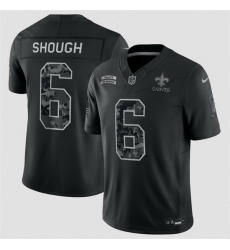 Youth New Orleans Saints  6 Tyler Shough Black 2026 Salute to Service Limited Stitched Football Jersey