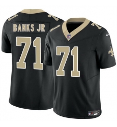 Youth New Orleans Saints 71 Kelvin Banks Jr Black 2025 Draft F U S E Vapor Limited Stitched Football Jersey Youth New Orleans Saints 71 Kelvin Banks Jr Black 2025 Draft F U S E Vapor Limited Stitched Football Jersey