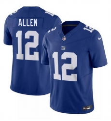 Men New York Giants  12 Brandon Allen Blue 2026 F U S E  Vapor Untouchable Limited Stitched Jersey