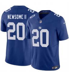 Men New York Giants  20 Greg Newsome II Blue 2026 F U S E  Vapor Untouchable Limited Stitched Jersey