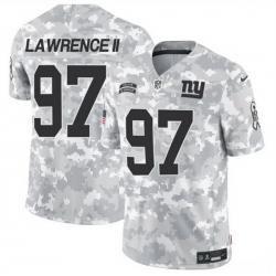 Men New York Giants 97 Dexter Lawrence II 2024 F U S E Arctic Camo Salute To Service Limited Stitched Football Jersey