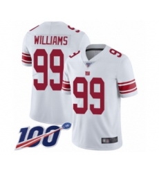 Men Nike New York Giants 99 Leonard Williams White Vapor Untouchable Limited Jersey