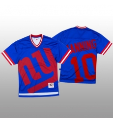 NFL New York Giants 10 Eli Manning Blue Men Mitchell  26 Nell Big Face Fashion Limited NFL Jersey