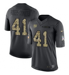 Nike Giants #41 Dominique Rodgers Cromartie Black Mens Stitched NFL Limited 2016 Salute to Service Jersey