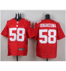 Nike New York Giants #58 Owa Odighizuwa Red Alternate Mens Stitched NFL Elite Jersey