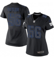 Womens Nike New York Giants 56 Lawrence Taylor Limited Black Impact NFL Jersey