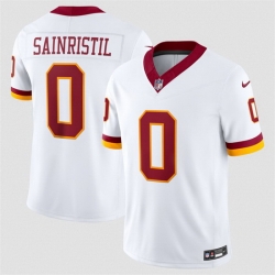 Men Washington Commanders  0 Mike Sainristil White 2026 F U S E  Vapor Limited Stitched Football Jersey