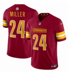 Men Washington Commanders 24 Von Miller Burgundy 2025 FUSE Vapor Limited Football Stitched Jersey