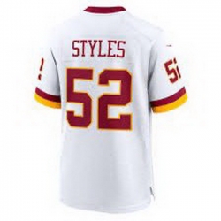 Men Washington Commanders  52 Sonny Styles White Vapor Limited Stitched Football Jersey