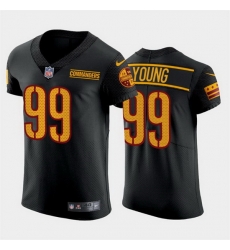 Men Washington Commanders 99 Chase Young Black Elite Stitched jersey