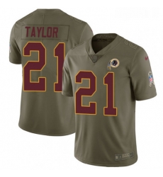 Mens Nike Washington Redskins 21 Sean Taylor Limited Olive 2017 Salute to Service NFL Jersey