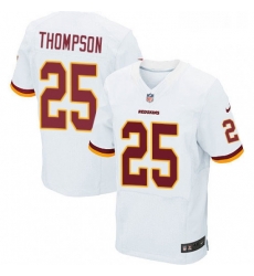 Mens Nike Washington Redskins 25 Chris Thompson Elite White NFL Jersey