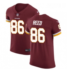 Mens Nike Washington Redskins 86 Jordan Reed Elite Burgundy Red Team Color NFL Jersey